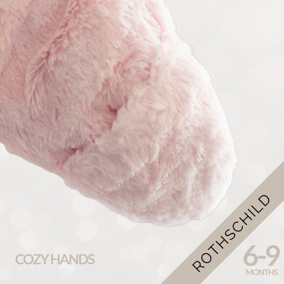 Rothschild Size 6โ9M Pink Faux Fur Baby Bunting Suit - Picture 5 of 6